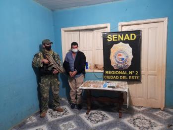 Alto Paraná: Proveedor de crack fue detenido por la SENAD